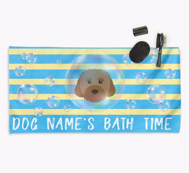 'Bathtime' Personalised Towel for your {breedCommonName}